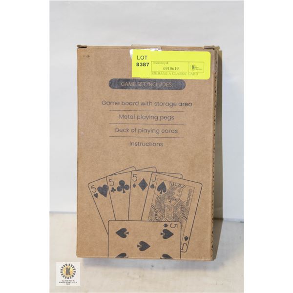 NEW CRIBBAGE A CLASSIC CARD GAME