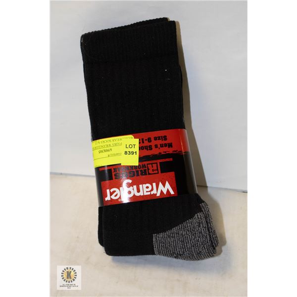 NEW 2 PAIRS WRANGLER RIGGS WORKWEAR SOCKS 9-13