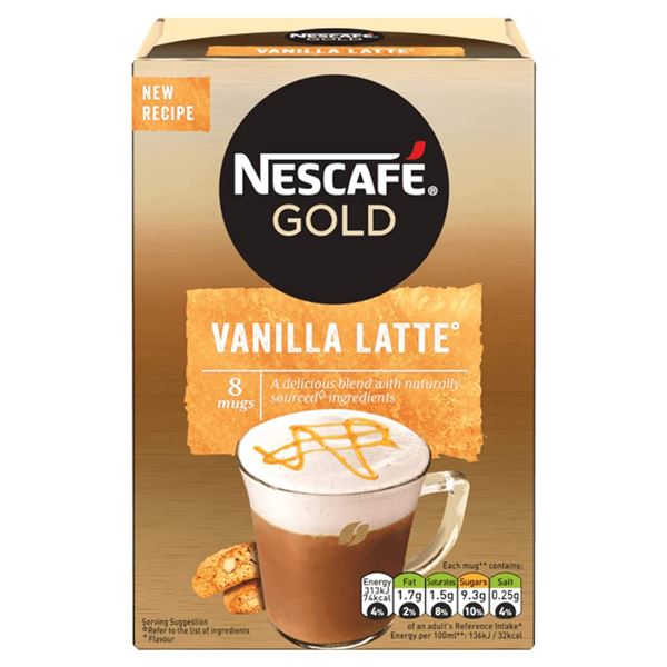 NEW 48 X 18.5G NESCAFE GOLD VAN LATE