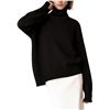Image 1 : NEW YKR MEDIUM WOMENS BLACK TURTLENECK SWEATER
