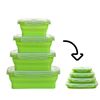 Image 1 : NEW SET OF 4 COLLAPSIBLE CONTAINERS GREEN