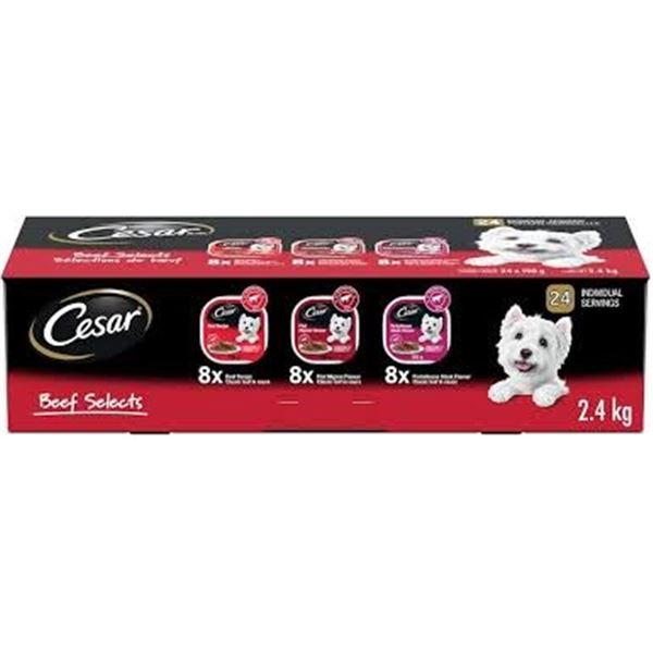 NEW 2.4KG CESAR BEEF SELECT VARIETY PACK