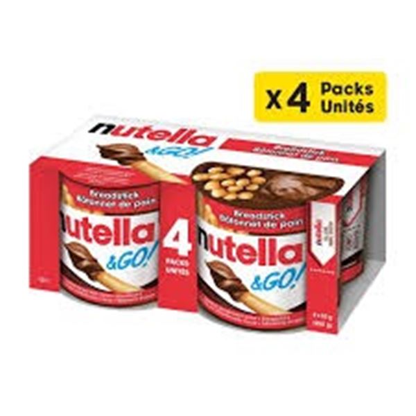 NEW 4 X 52G NUTELLA & GO! HAZELNUT SPREAD