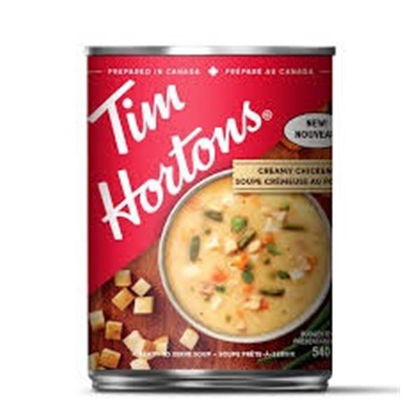 NEW 540ML TIM HORTONS CREAMY CHICKEN SOUP
