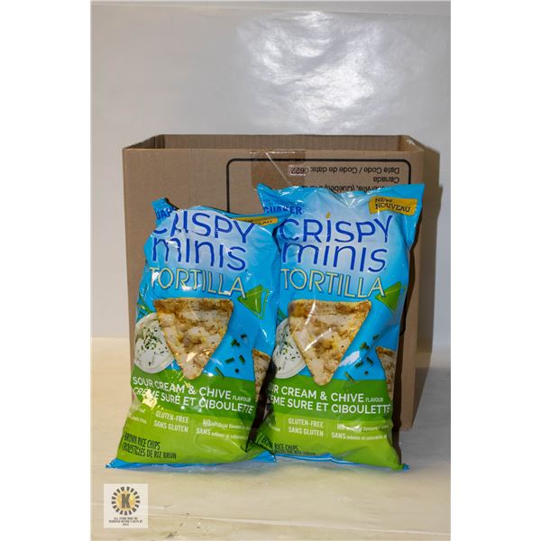 NEW 6 X 100G CRISPY MINIS SOUR CREAM & CHIVE