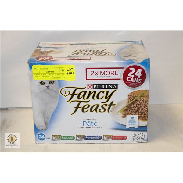 NEW 24 X 85G PURINA FANCY FEAST PATE VARIETY PACK