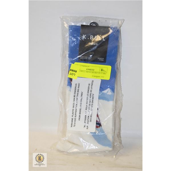 NEW K BELL MENS SOCKS 10-13 SKI TRIP