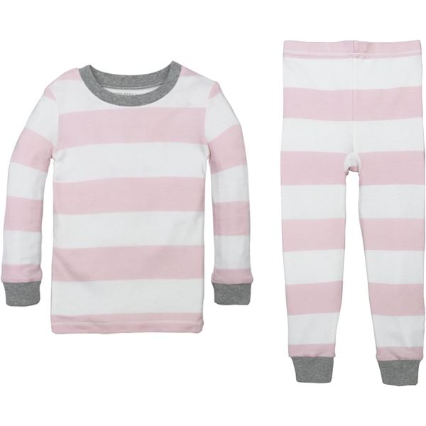 NEW 2-PIECE SNUG-FIT BURT'S BEES KIDS STRIPED SET