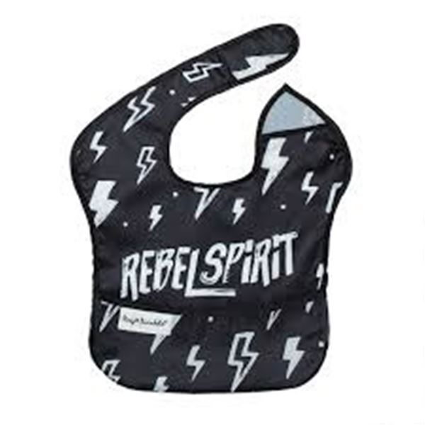 NEW TINY TWINKLE MESS-PROOF EASY BIB REBEL SPIRIT