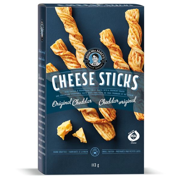 NEW 3 X 113G JOHN WM MACYS CHEESE STICKS