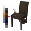 Image 1 : NEW 4 YEMYHOM DINING CHAIR SLIPCOVER DARK COFFEE