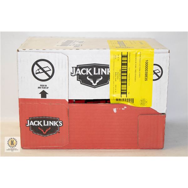 NEW CASE WITH 12 X 74G BAGS OF JACK LINKS EXTRA