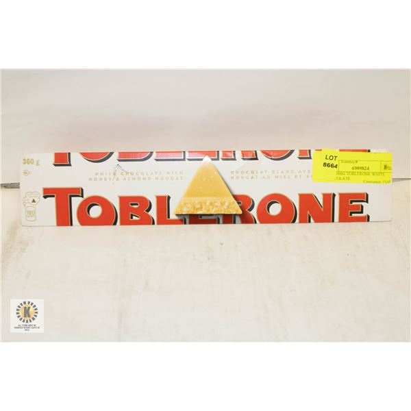 NEW 360G TOBLERONE WHITE CHOCOLATE