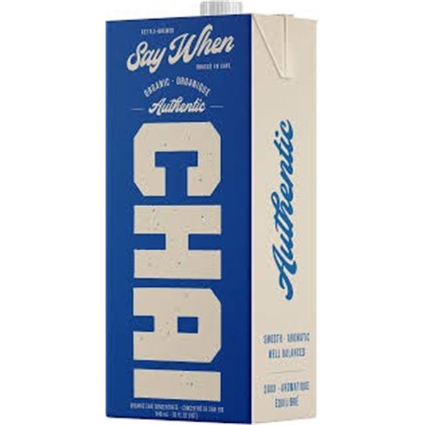 NEW 946ML SAY WHEN CHAI ORGANIC