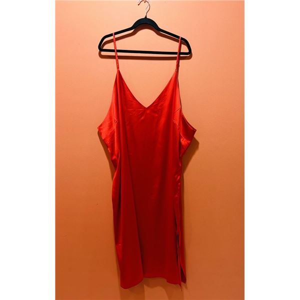NEW THE DROP ANA SLIP DRESS RED LARGE