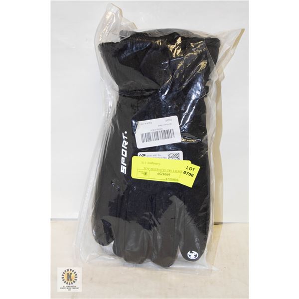 NEW SPORT SKI GLOVES BLACK