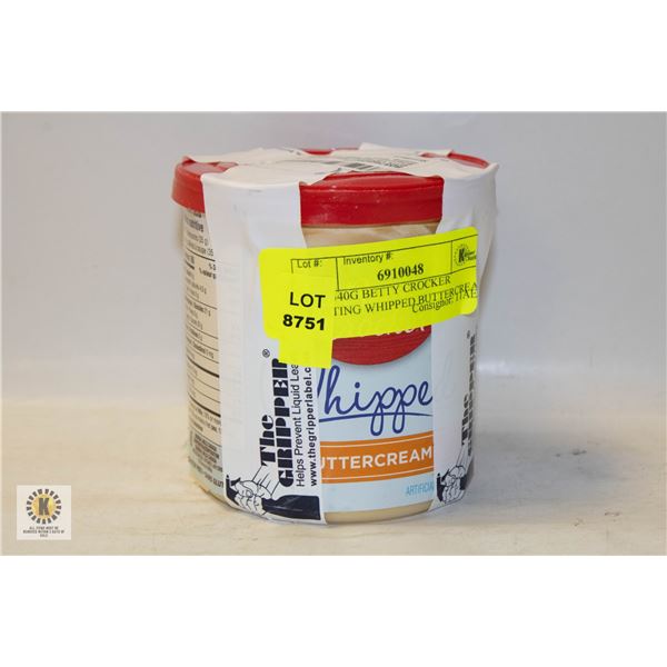 NEW 340G BETTY CROCKER FROSTING WHIPPED BUTTERCREA