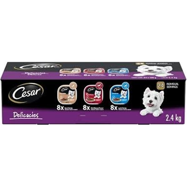 NEW 2.4KG CESAR DELICACIES VARIETY PACK