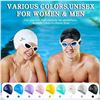 Image 1 : NEW 2 PACK WINSYNE UNISEX SILICONE SWIM CAP LARGE