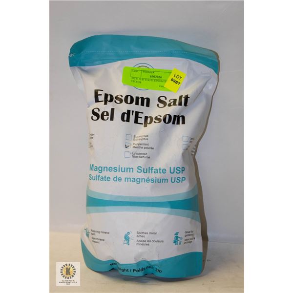NEW 3LB YOGTI EPSOM SALT CITRUS