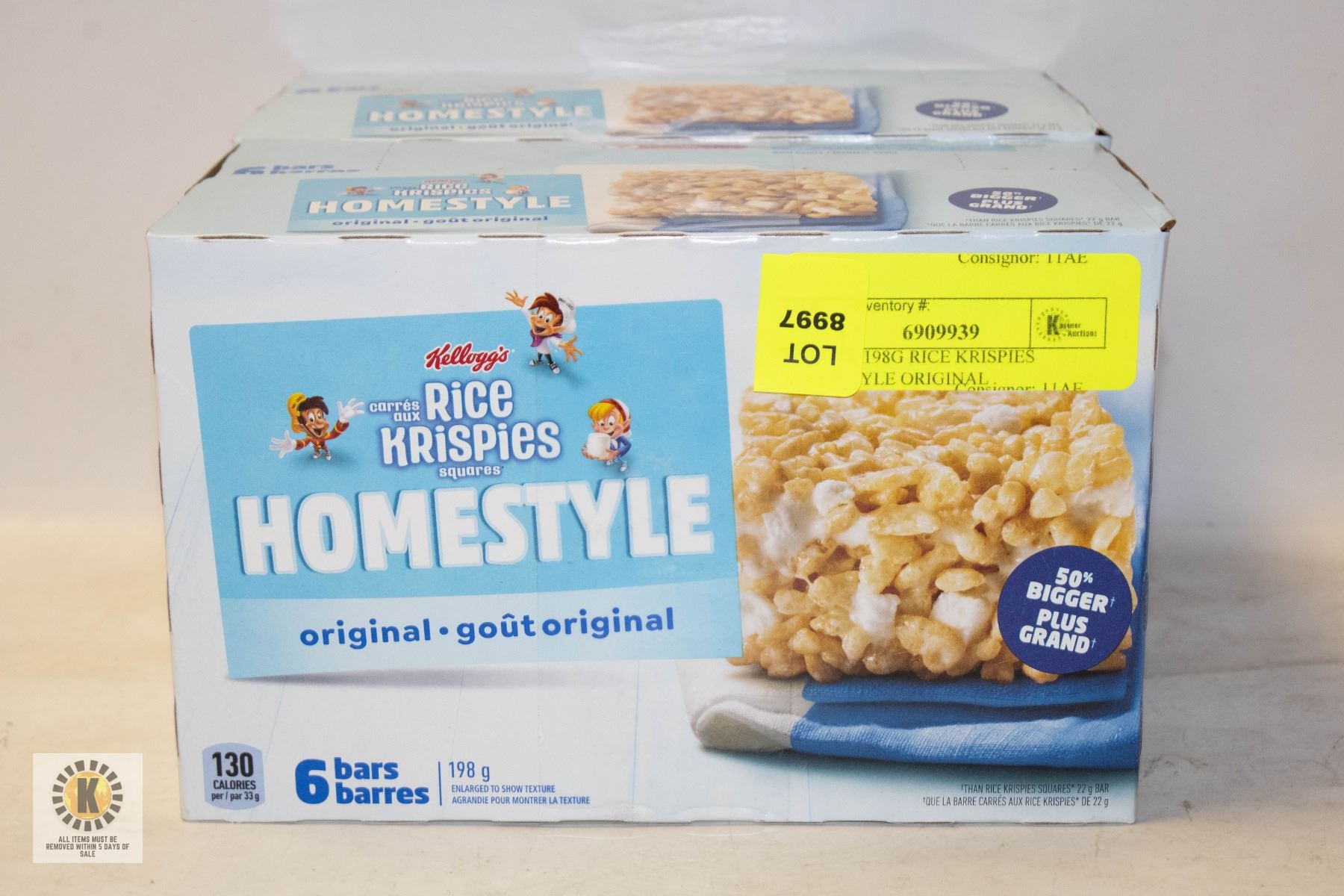 NEW 2 X 198G RICE KRISPIES HOMESTYLE ORIGINAL