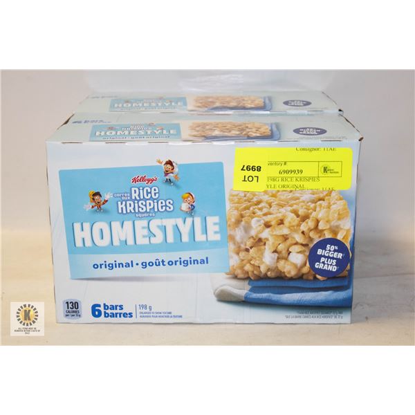 NEW 2 X 198G RICE KRISPIES HOMESTYLE ORIGINAL
