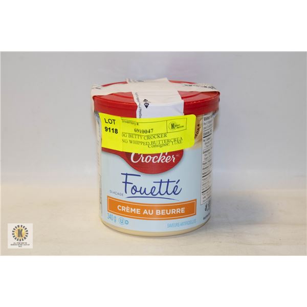 NEW 340G BETTY CROCKER FROSTING WHIPPED BUTTERCREA