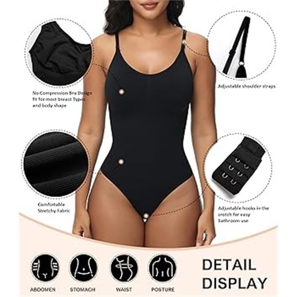 NEW S-M BODYSUIT SEAMLESS SPAGHETTI STRAP LEOTARDS