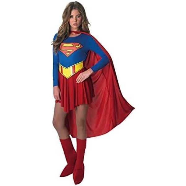 NEW DC SUPERGIRL ADULT COSTUME ONE SIZE