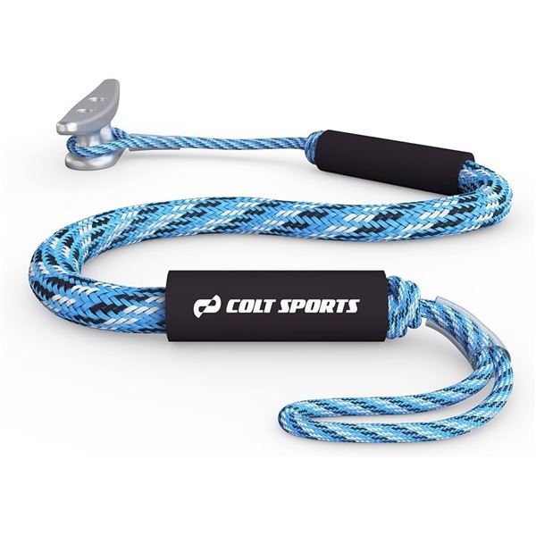 NEW COLT SPORTS BUNGEE DOCK LINES 5FT BLUE BLACK