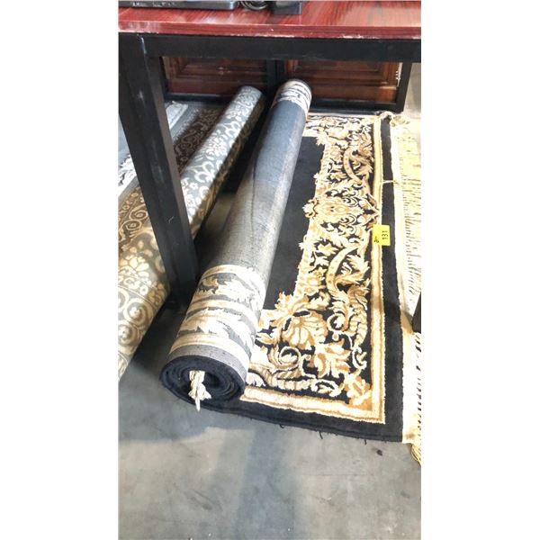 BROWN CONTEMPORARY CLASSIC RUG D93" X W63"