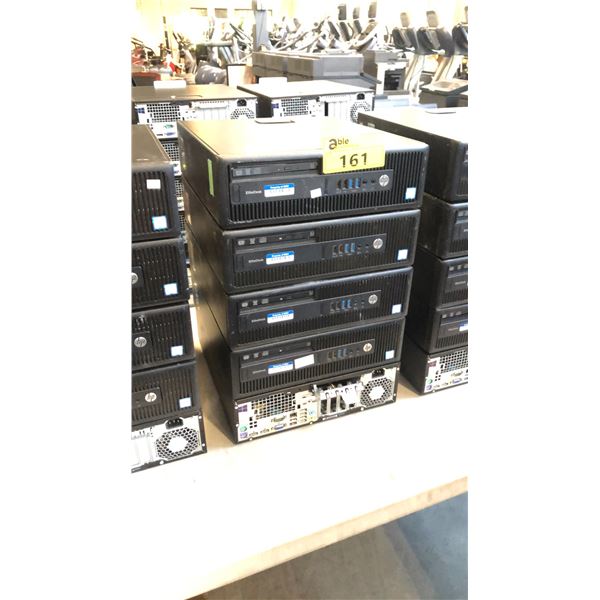 LOT OF 5 HP ELITEDESK 800 G2 SFF DESKTOP COMPUTER - WIPED HDD
