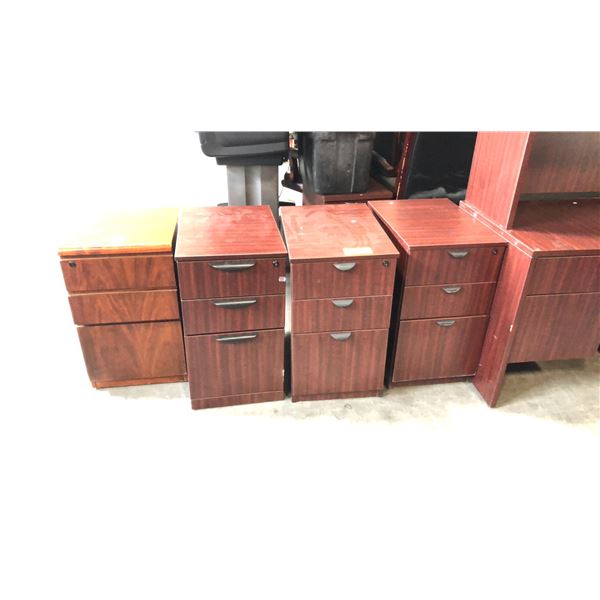 5 MOBILE AND STATIONARY CHERRY PEDESTALS