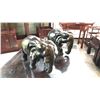 Image 1 : 2 WOODEN ELEPHANTS 16" H