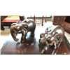 Image 2 : 2 WOODEN ELEPHANTS 16" H
