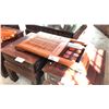 Image 1 : WOODEN TEA TRAY 34 X 18"
