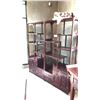Image 1 : MAHOGANY FINISH WALL UNIT 72X76X14"