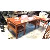 Image 2 : CHERRY FINISH PARTNERS DESK 85X42X32"