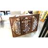 Image 1 : 2 WOODEN 3'X3' WALL DISPLAYS