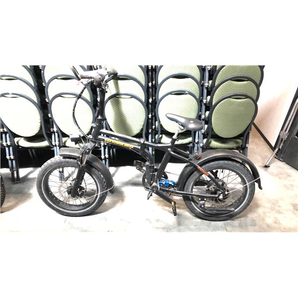 BLACK RAD POWER 7-SPEED FRONT SUSPENSION FAT TIRE EBIKE - NO BATTERY, NO CHARGER