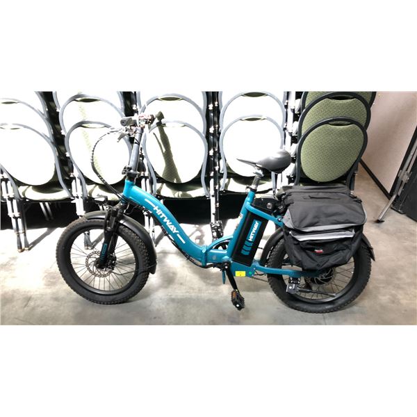 BALTIMORE SKY HITWAY 7-SPEED FRONT SUSPENSION FOLDING EBIKE W/ CARGO BAG - NO CHARGER