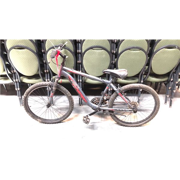 GREY BOUNDARY TRAIL HYPER 18-SPEED FRONT SUSPENSION MOUNTAIN BIKE