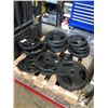 Image 1 : ASSORTED PLATE WEIGHTS 10LBS TO 45LBS