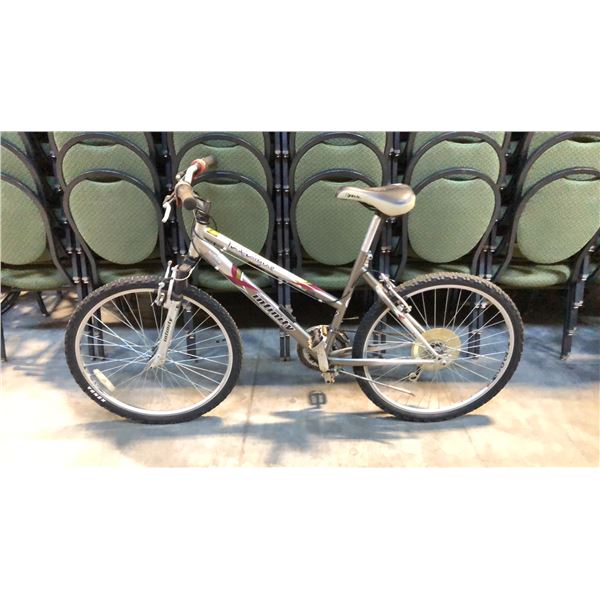 GREY INFINITY INTRIGUE 21-SPEED FRONT SUSPENSION MOUNTAIN BIKE