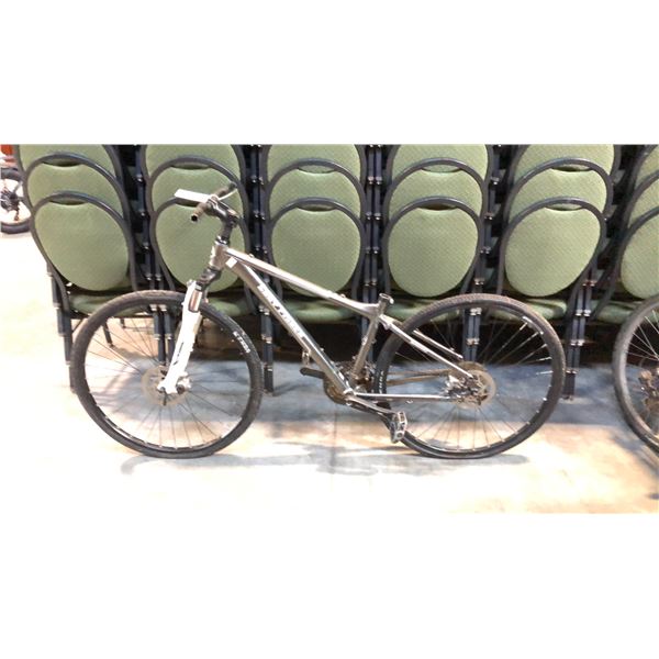 GREY GARY FISHER 24-SPEED FRONT SUSPENSION MOUNTAIN BIKE - NO SEAT