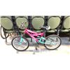 Image 1 : PINK/TEAL SUPERCYCLE MOMENTUM 5-SPEED FULL SUSPENSION KIDS MOUNTAIN BIKE
