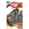 Image 1 : BLACK CALVIN KLEIN JACKET SIZE XL, FAUX FUR-LINED HOOD