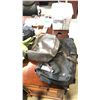 Image 1 : BROWN FAUX LEATHER POLO RALPH LAUREN BAG AND BLACK PENGUIN CARRY-ON BACKPACK