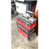 Image 1 : RED/BLACK HUSKY ROLLING TOOL TOTE - DENTED SIDE