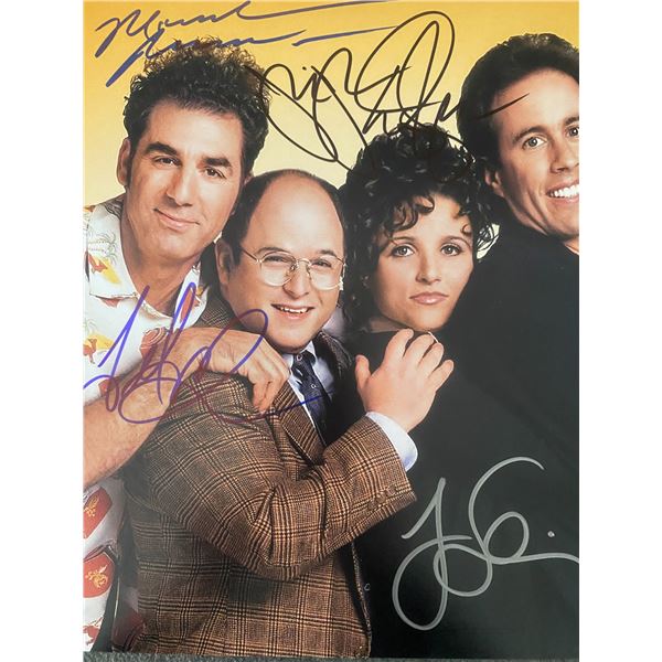 Seinfeld cast signed photo